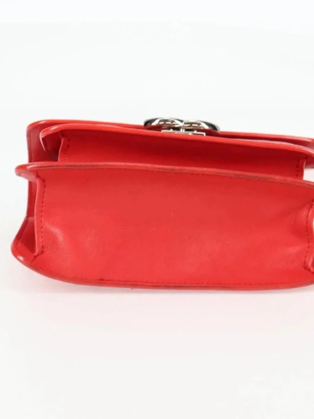 CHANEL Matelasse Chain Shoulder Bag Leather Red Silver CC Auth 138980M